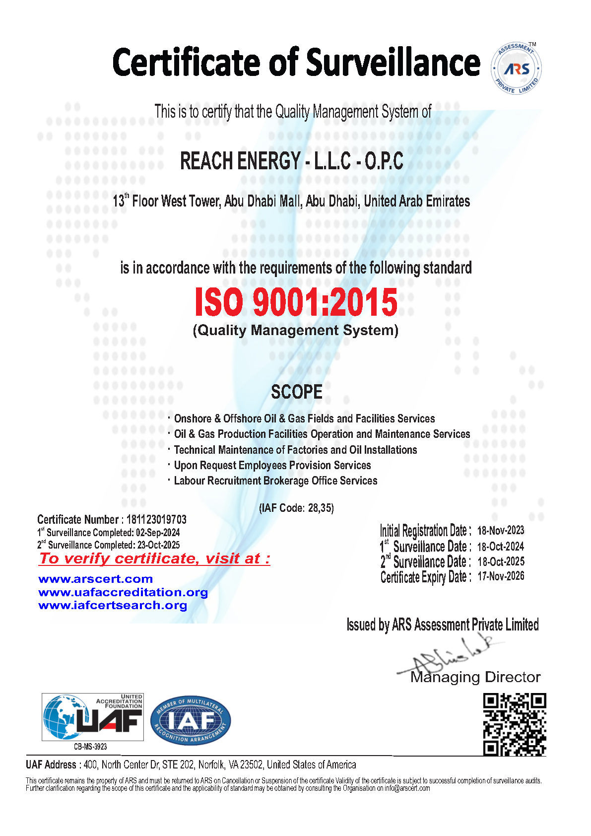 01 REACH ENERGY - All ISO cerificates_Page1